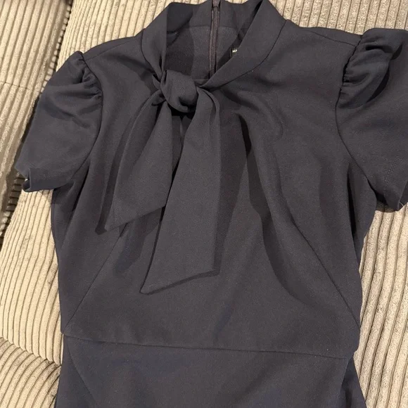 Maggy London Navy Blue Retro-style Dress - Picture 2 of 4